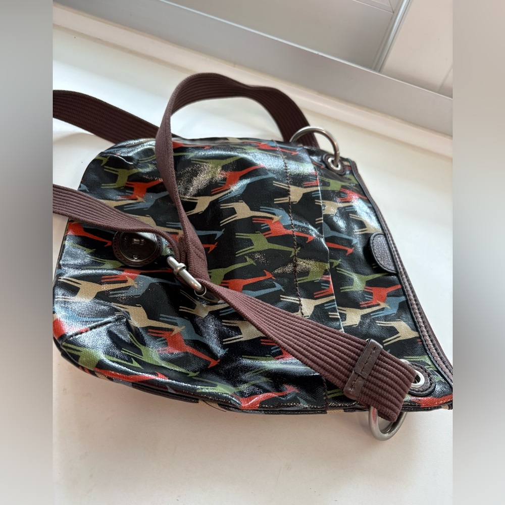 Fossil Key-Per bag, vinyl exterior, giraffe print EUC - Picture 15 of 16
